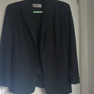 Black Pinstripe Women's Blazer